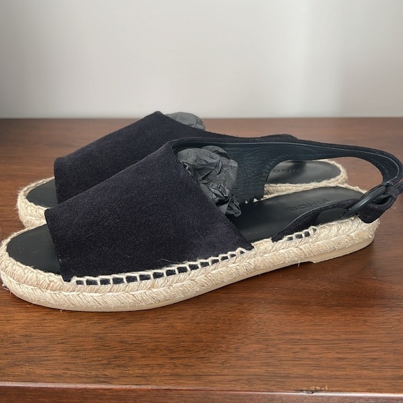New VINCE,  Linton suede espadrilles size 8,5, no box - Picture 5 of 6